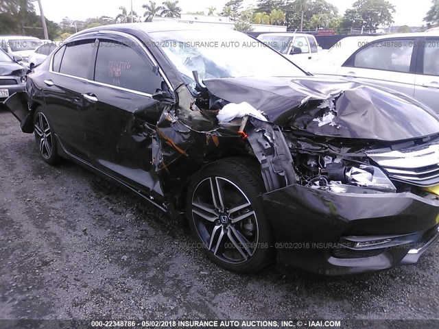 1HGCR2F54GA070205 - 2016 HONDA ACCORD SPORT მუქი ყავისფერი ფოტო 6