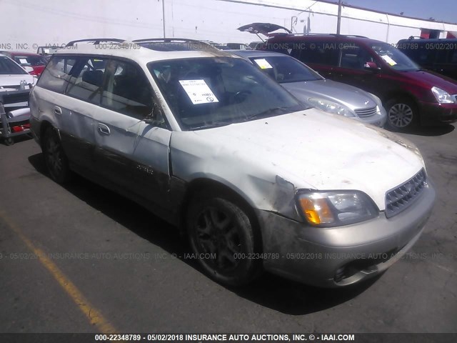4S3BH686X37629032 - 2003 SUBARU LEGACY OUTBACK LIMITED WHITE photo 1
