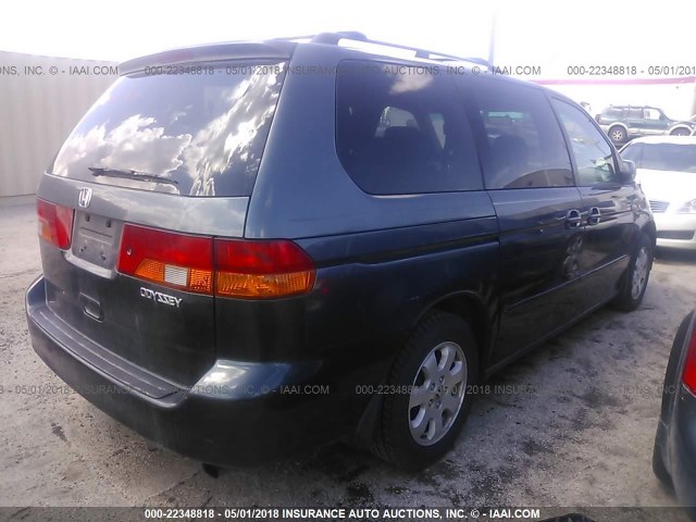 5FNRL18633B127473 - 2003 HONDA ODYSSEY EX GRAY photo 4