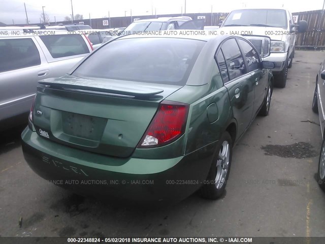 1G8AL52FX3Z162769 - 2003 SATURN ION LEVEL 3 GREEN photo 4