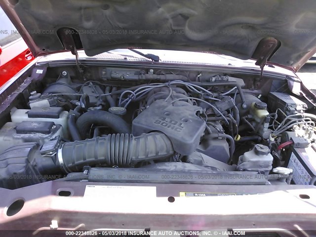 4F4YR46E53TM13013 - 2003 MAZDA B4000 CAB PLUS PURPLE photo 10