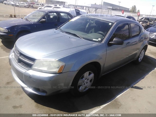 1B3LC46J58N190132 - 2008 DODGE AVENGER SE GRAY photo 2