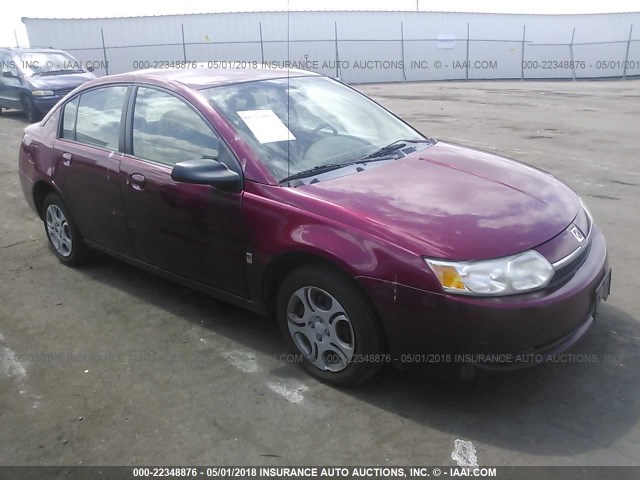 1G8AJ54F24Z185953 - 2004 SATURN ION LEVEL 2 BURGUNDY photo 1