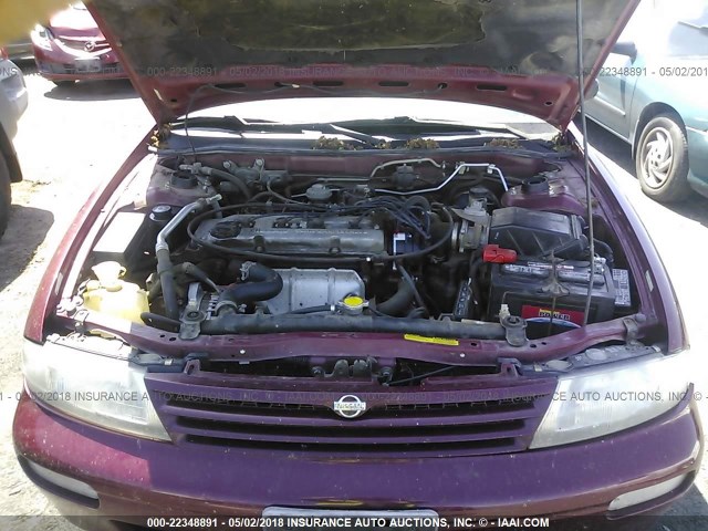 1N4BU31D0VC103639 - 1997 NISSAN ALTIMA XE/GXE/SE/GLE BURGUNDY photo 10