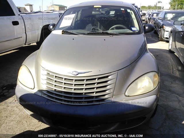 3C4FY48BX2T337202 - 2002 CHRYSLER PT CRUISER CLASSIC TAN photo 6