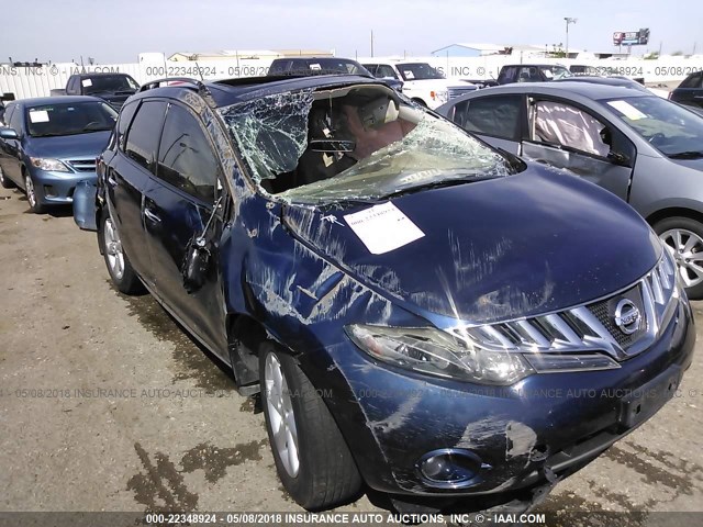 JN8AZ18UX9W025378 - 2009 NISSAN MURANO S/SL BLUE photo 6