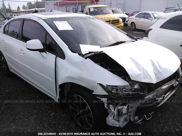 19XFB2F98DE249729 - 2013 HONDA CIVIC EXL WHITE photo 1
