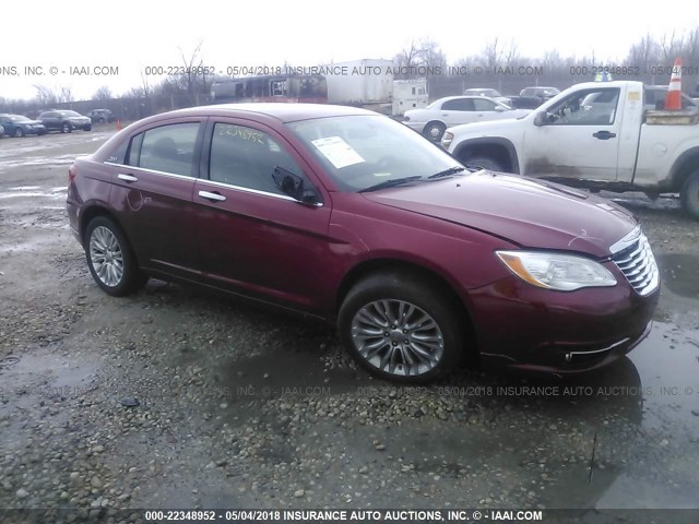 1C3CCBCB6CN159419 - 2012 CHRYSLER 200 LIMITED RED photo 1