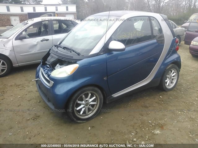 WMEEJ3BA8AK359680 - 2010 SMART FORTWO PURE/PASSION BLUE photo 2