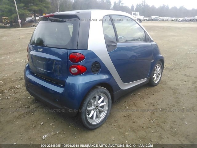 WMEEJ3BA8AK359680 - 2010 SMART FORTWO PURE/PASSION BLUE photo 4