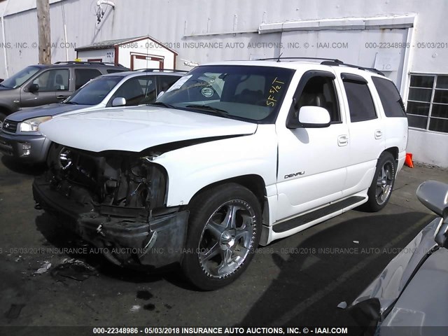 1GKEK63U32J225449 - 2002 GMC DENALI WHITE photo 2