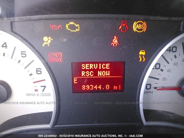 1FMEU6FE9AUA56489 - 2010 FORD EXPLORER LIMITED 红色 照片 7