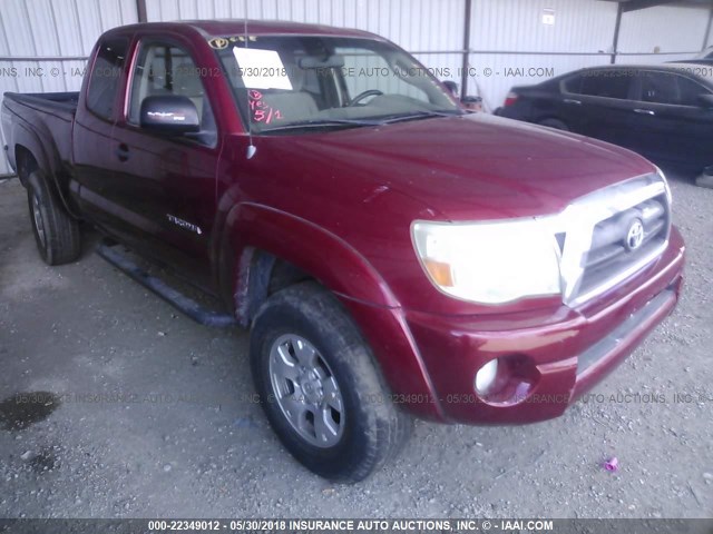 5TETU62N56Z287180 - 2006 TOYOTA TACOMA PRERUNNER ACCESS CAB RED photo 1