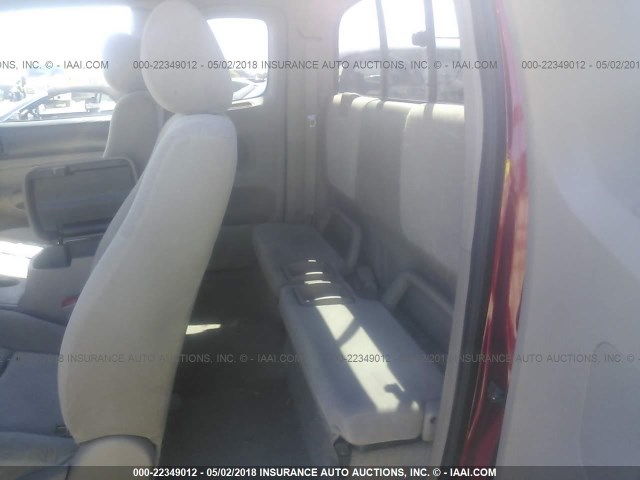 5TETU62N56Z287180 - 2006 TOYOTA TACOMA PRERUNNER ACCESS CAB RED photo 8