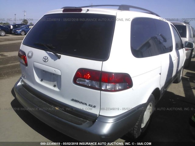 4T3ZF13C41U367501 - 2001 TOYOTA SIENNA LE/XLE WHITE photo 4