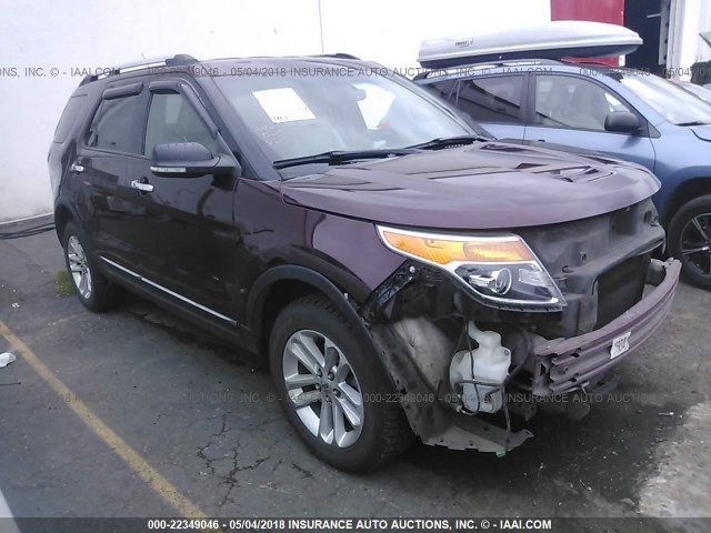 1FMHK8D82BGA51808 - 2011 FORD EXPLORER XLT BURGUNDY photo 1