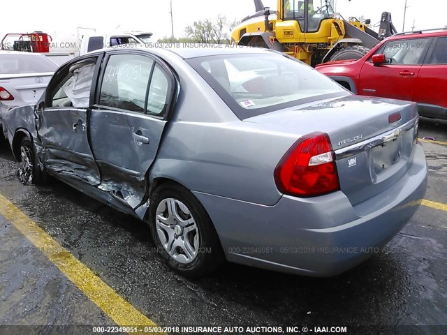 1G1ZS58F78F108611 - 2008 CHEVROLET MALIBU LS ნაცრისფერი ფოტო 3