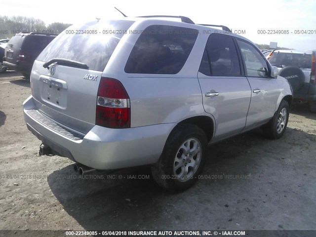 2HNYD18661H508714 - 2001 ACURA MDX TOURING SILVER photo 4