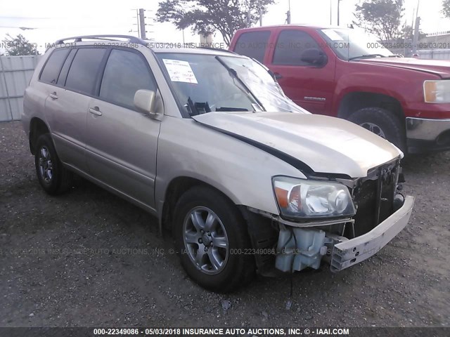 JTEGP21A170136530 - 2007 TOYOTA HIGHLANDER SPORT GOLD photo 1