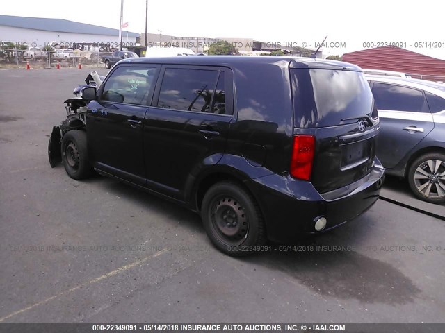 JTLKE50E091082861 - 2009 TOYOTA SCION XB BLACK photo 3