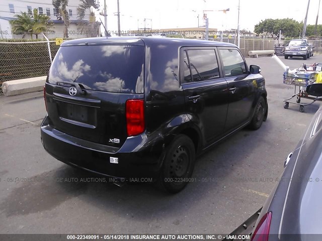 JTLKE50E091082861 - 2009 TOYOTA SCION XB BLACK photo 4