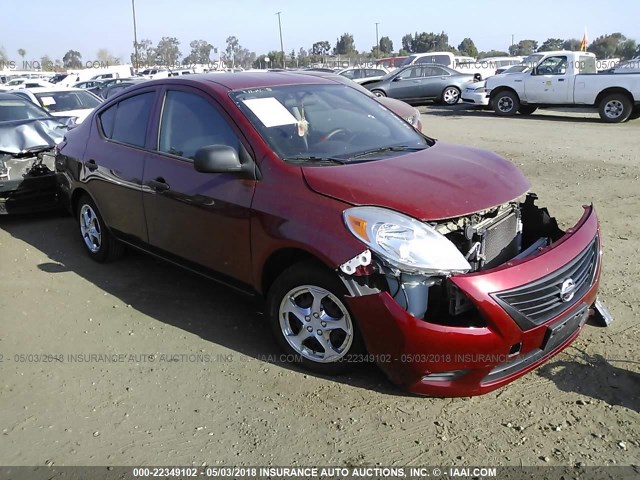 3N1CN7AP5EL821496 - 2014 NISSAN VERSA S/S PLUS/SV/SL RED photo 1