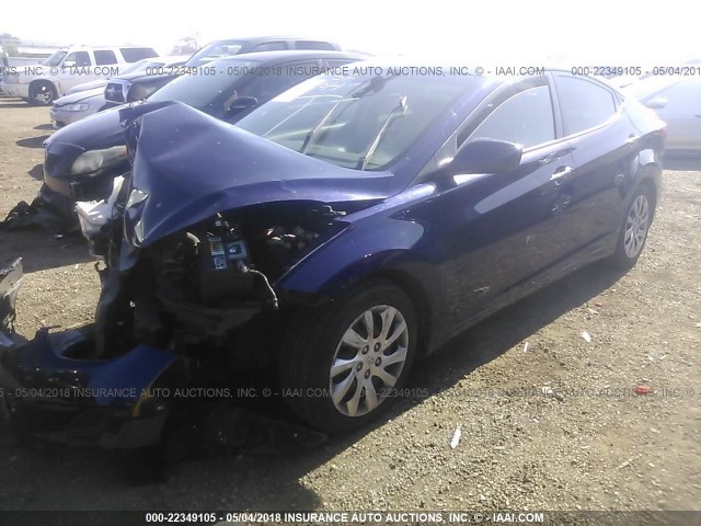 5NPDH4AE9DH229765 - 2013 HYUNDAI ELANTRA GLS/LIMITED BLUE photo 2