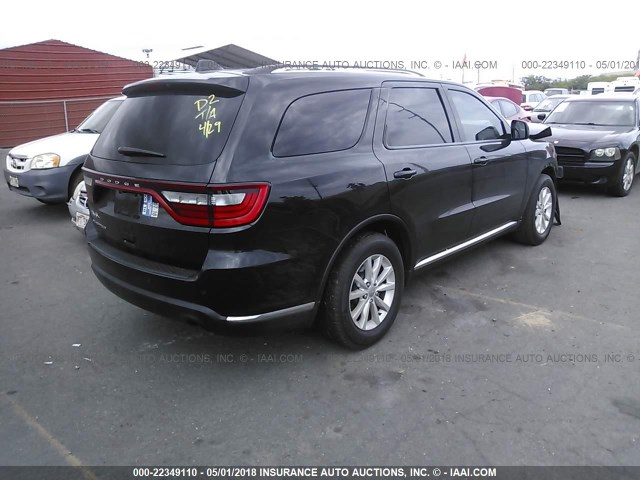 1C4RDHAG1FC132889 - 2015 DODGE DURANGO SXT BLACK photo 4