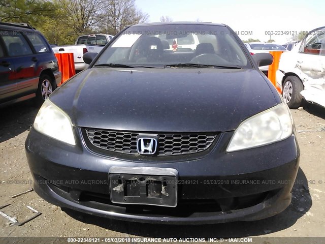 1HGEM22034L044163 - 2004 HONDA CIVIC EX BLACK photo 6