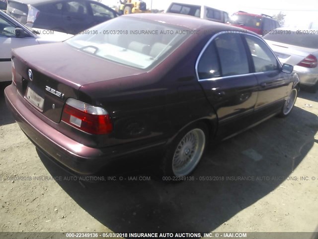 WBADT43441GF58344 - 2001 BMW 525 I AUTOMATIC Bordo foto 4