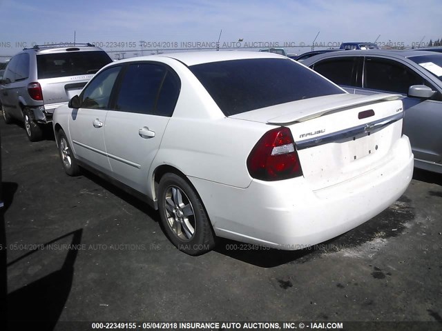 1G1ZT54835F207443 - 2005 CHEVROLET MALIBU LS 白色 照片 3