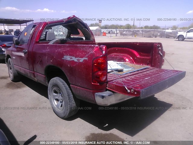 1D7HA16K08J202296 - 2008 DODGE RAM 1500 ST RED photo 3