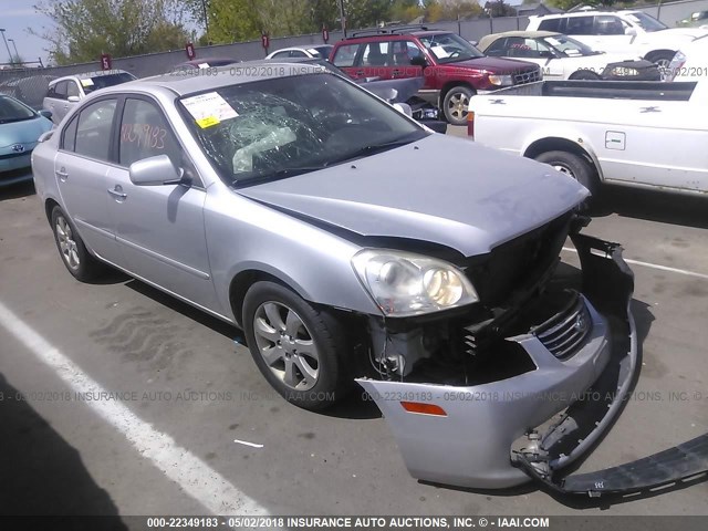 KNAGE124375135991 - 2007 KIA OPTIMA LX/EX SILVER photo 1