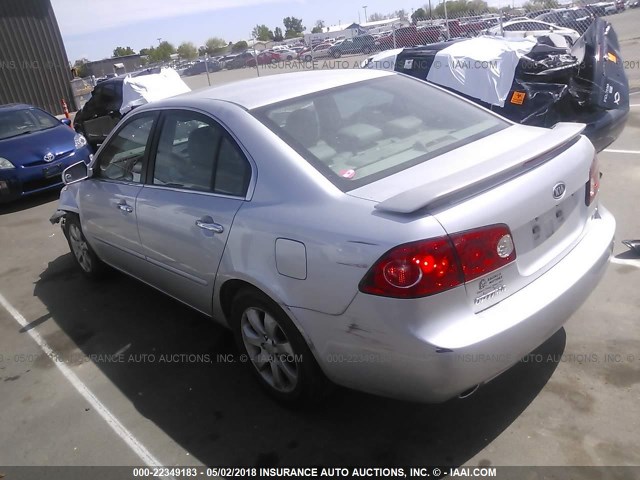 KNAGE124375135991 - 2007 KIA OPTIMA LX/EX SILVER photo 3