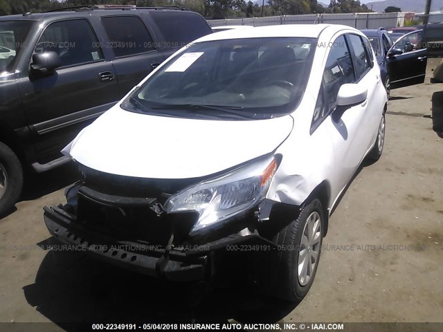 3N1CE2CP2FL415127 - 2015 NISSAN VERSA NOTE S/S PLUS/SV/SL/SR WHITE photo 2