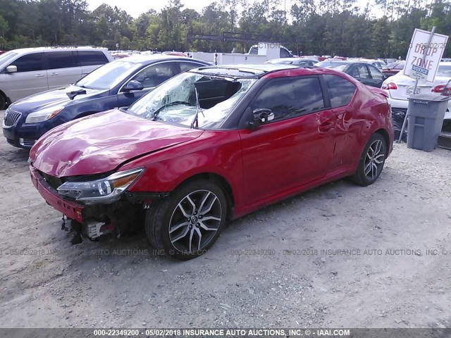 JTKJF5C78E3088254 - 2014 TOYOTA SCION TC 红色 照片 2
