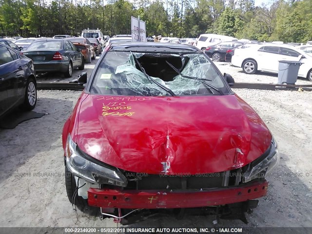 JTKJF5C78E3088254 - 2014 TOYOTA SCION TC 红色 照片 6