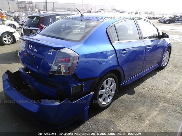 3N1AB6AP5AL629029 - 2010 NISSAN SENTRA 2.0/2.0S/SR/2.0SL BLUE photo 4