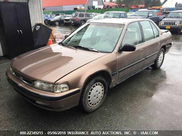 JHMCB7556LC117703 - 1990 HONDA ACCORD LX/EX GOLD photo 2