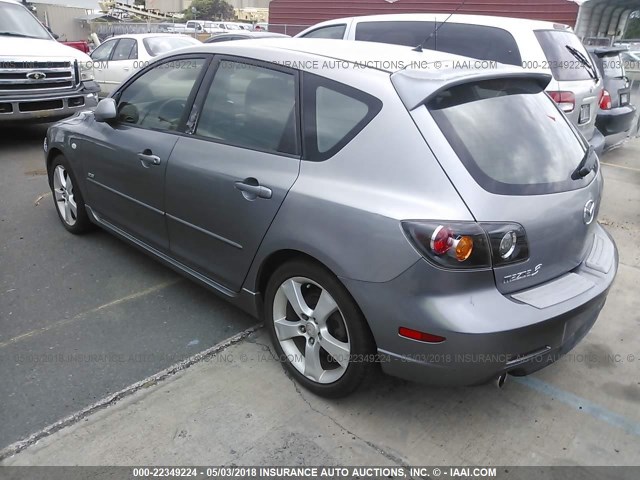 JM1BK343351259981 - 2005 MAZDA 3 HATCHBACK GRAY photo 3