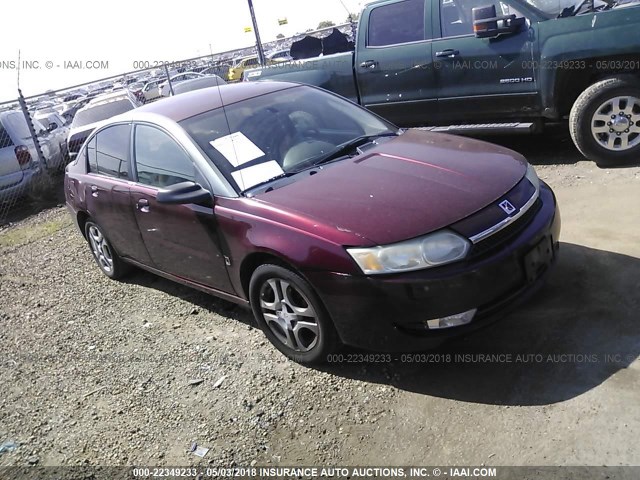 1G8AL52F73Z138753 - 2003 SATURN ION LEVEL 3 MAROON photo 1