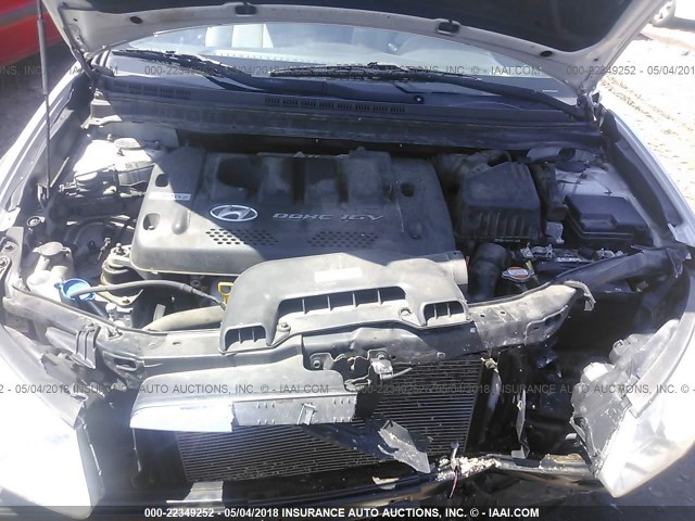 KMHDU46D27U143554 - 2007 HYUNDAI ELANTRA GLS/SE/LIMITED SILVER photo 10