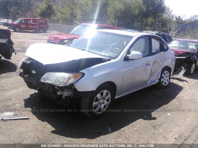 KMHDU46D27U143554 - 2007 HYUNDAI ELANTRA GLS/SE/LIMITED SILVER photo 2