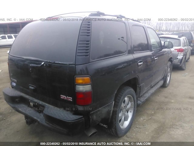 1GKEK63U44J321349 - 2004 GMC YUKON DENALI BLACK photo 4