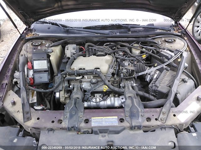 2G1WW12E639385946 - 2003 CHEVROLET MONTE CARLO LS ბურგუნდია ფოტო 10