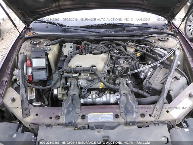 2G1WW12E639385946 - 2003 CHEVROLET MONTE CARLO LS BURGUNDY photo 10