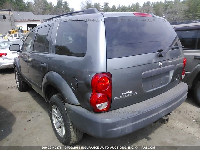 1D4HB38N86F111712 - 2006 DODGE DURANGO SXT GRAY photo 3