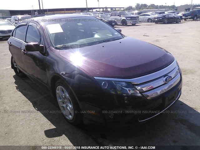 3FAHP0HG7BR293405 - 2011 FORD FUSION SE BURGUNDY photo 1