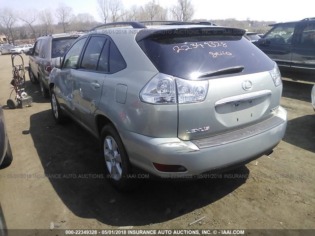 2T2HA31U44C022934 - 2004 LEXUS RX 330 SILVER photo 3