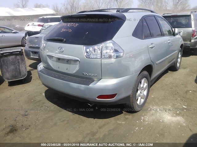 2T2HA31U44C022934 - 2004 LEXUS RX 330 SILVER photo 4